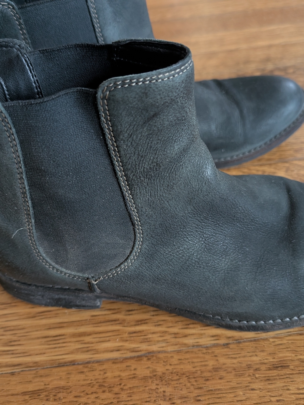 Clarks Black Leather Chelsea Booties